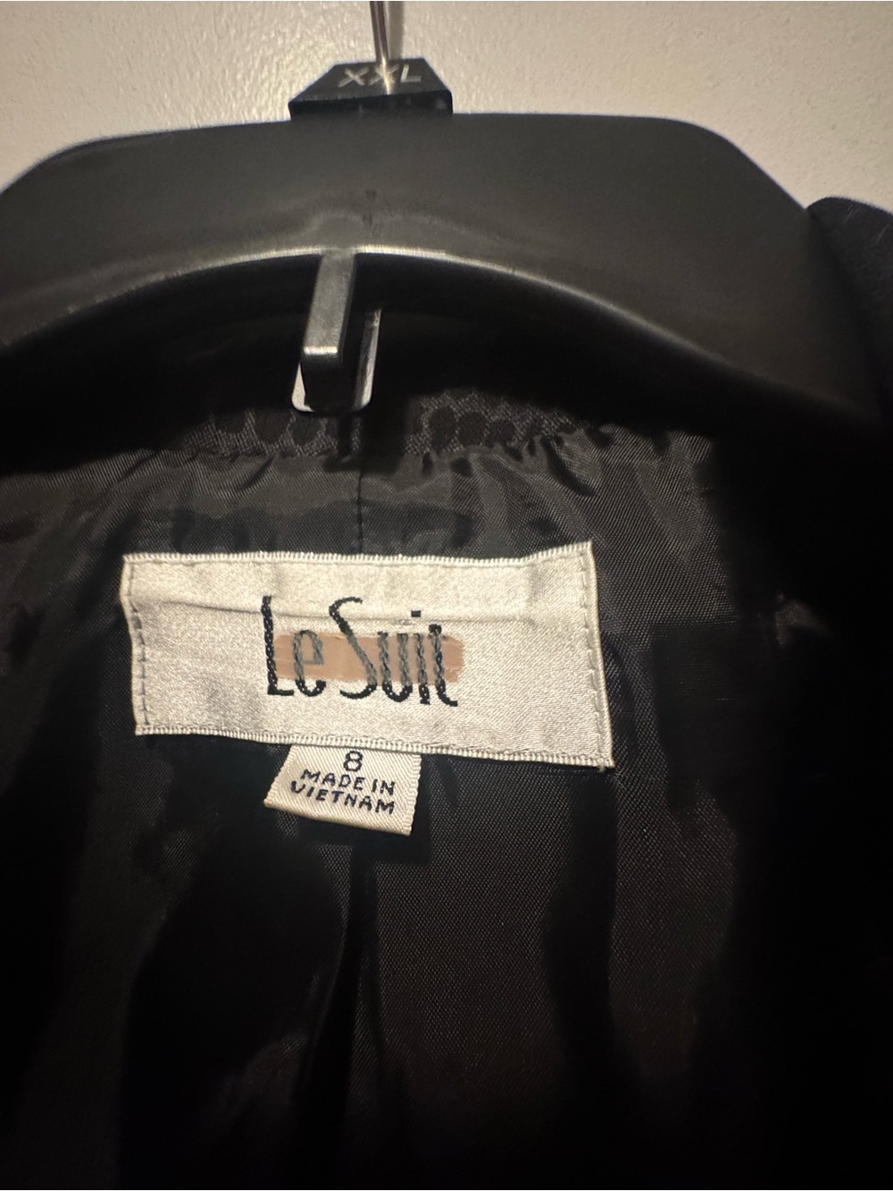 Le Suit Black Textured Croc-Embossed Blazer - Picture 2 of 3